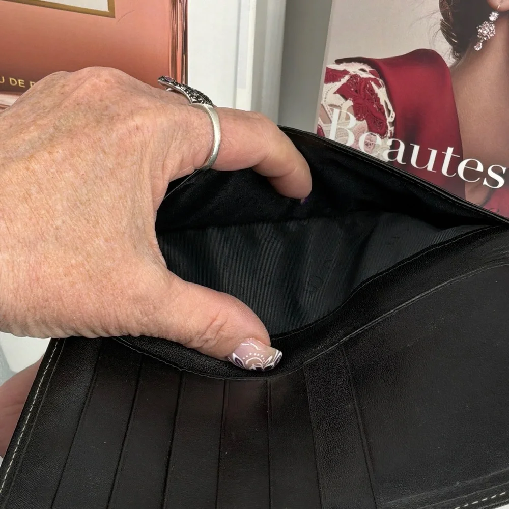 Dior Black and Brown Wallet Vintage